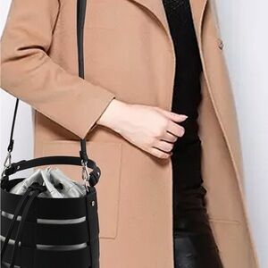 Elegant Black Bucket Bag